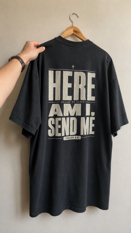 Isaiah 6:8 | Unisex Heavy Oversize Tee